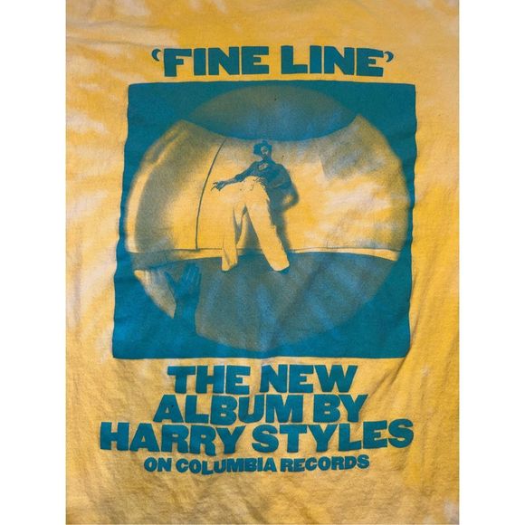 Harry Styles Fine Line Album Bleached Tee - Picture 3 of 4